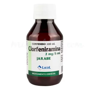 CLORFENIRAMINA 2mg/5mL JARABE