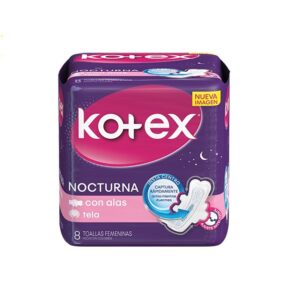 TOALLAS HIGIENICAS KOTEX NOCTURNA CON ALAS